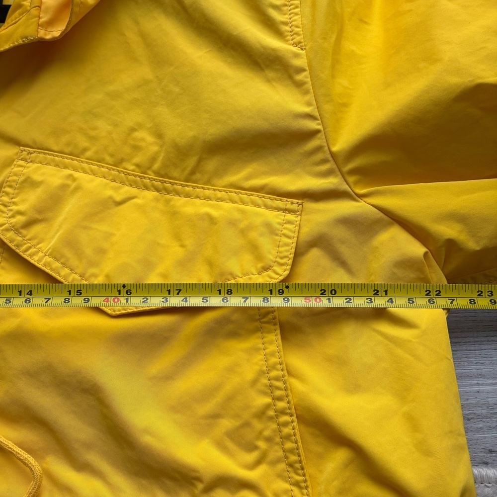 Coach Windbreaker Raincoat Yellow Jacket Cinched Waist F86465 - Medium - Picture 12 of 13